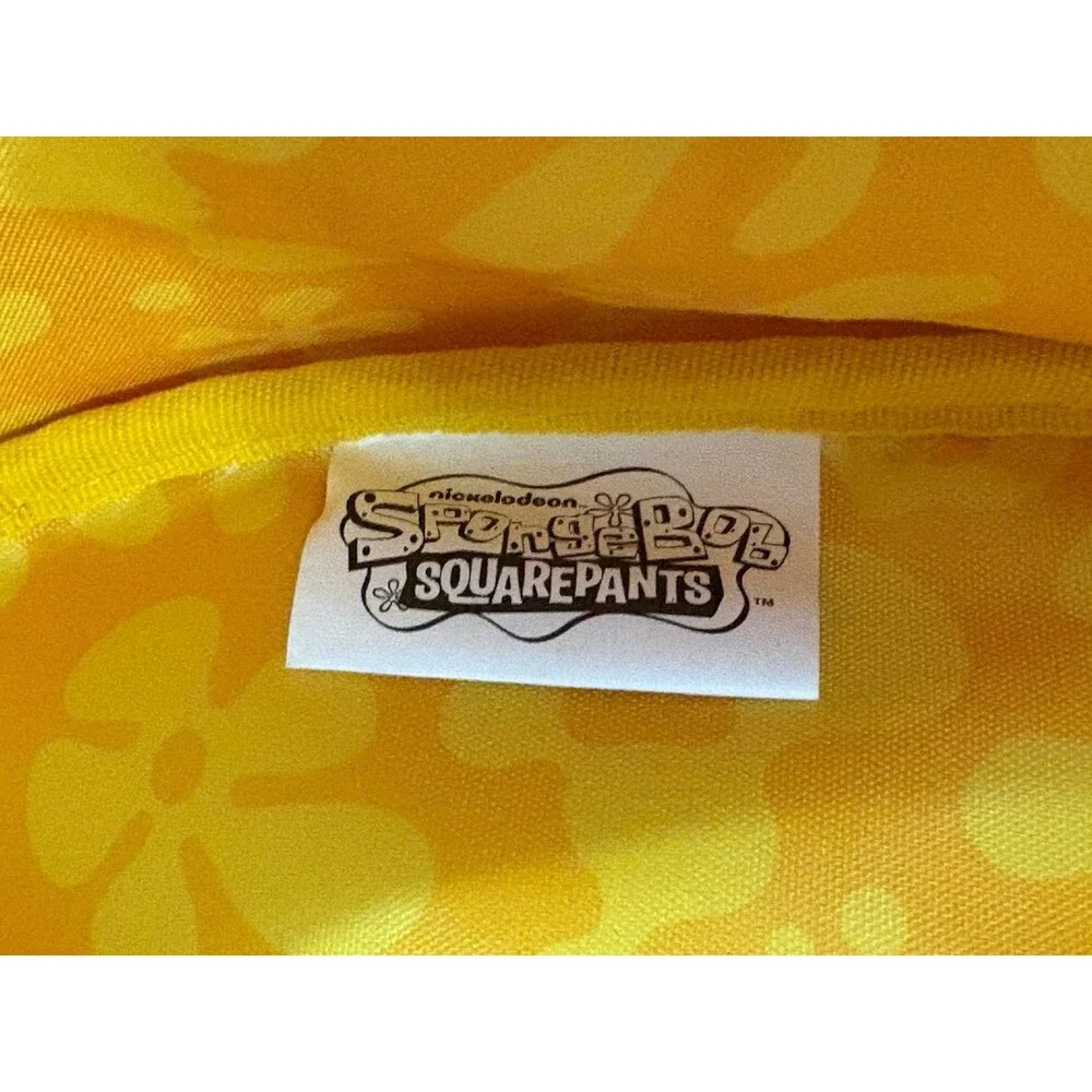 NEW Spongebob Squarepants Wet N Wild Krabby Patty Makeup Bag Yellow W/Charm